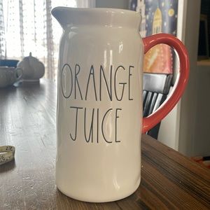Rae Dunn Orange Juice Pitcher